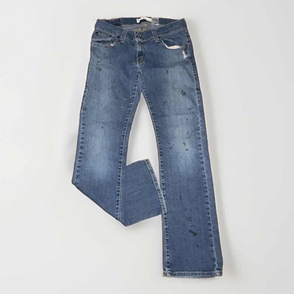Levi’s 504 Slouch Straight Distressed Jeans Women’s Size 11M Denim 33x31